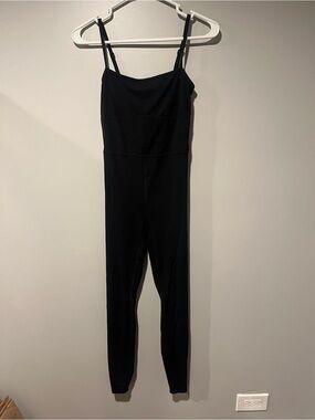 all in motion Black Slim Spaghetti-Strap Jumpsuit